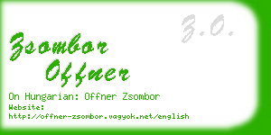 zsombor offner business card